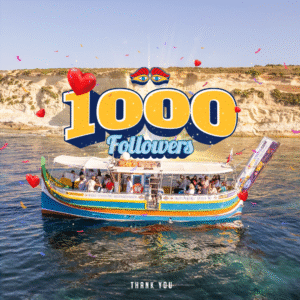 Luzzu Tours Malta 1000 Followers